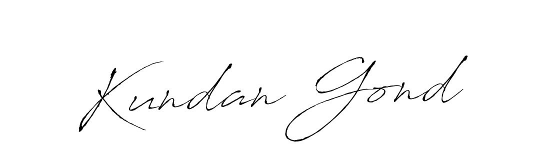 Design your own signature with our free online signature maker. With this signature software, you can create a handwritten (Antro_Vectra) signature for name Kundan Gond. Kundan Gond signature style 6 images and pictures png