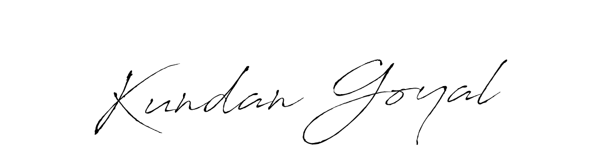 Design your own signature with our free online signature maker. With this signature software, you can create a handwritten (Antro_Vectra) signature for name Kundan Goyal. Kundan Goyal signature style 6 images and pictures png