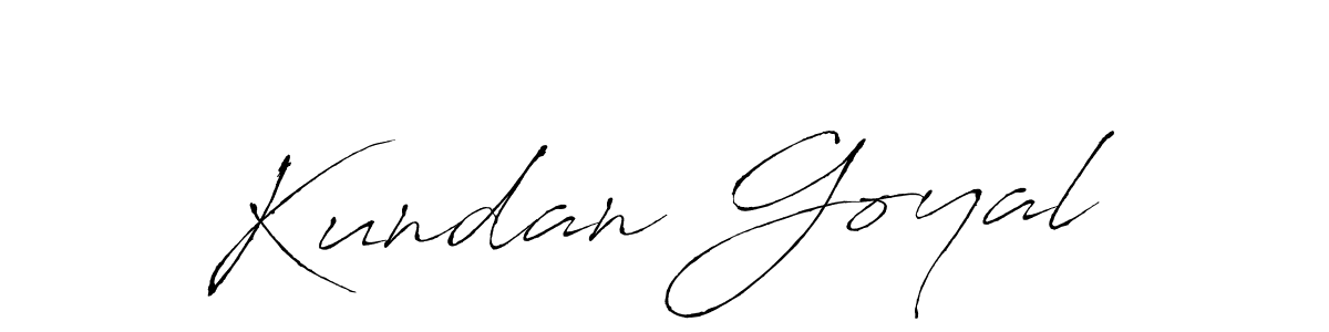 Create a beautiful signature design for name Kundan Goyal. With this signature (Antro_Vectra) fonts, you can make a handwritten signature for free. Kundan Goyal signature style 6 images and pictures png
