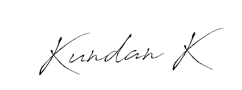 You should practise on your own different ways (Antro_Vectra) to write your name (Kundan K) in signature. don't let someone else do it for you. Kundan K signature style 6 images and pictures png