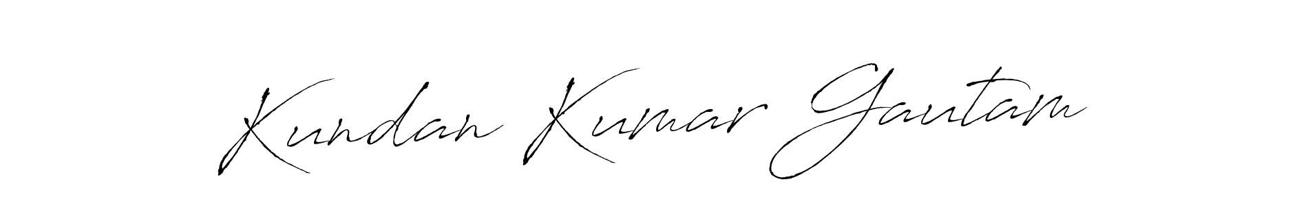 Design your own signature with our free online signature maker. With this signature software, you can create a handwritten (Antro_Vectra) signature for name Kundan Kumar Gautam. Kundan Kumar Gautam signature style 6 images and pictures png