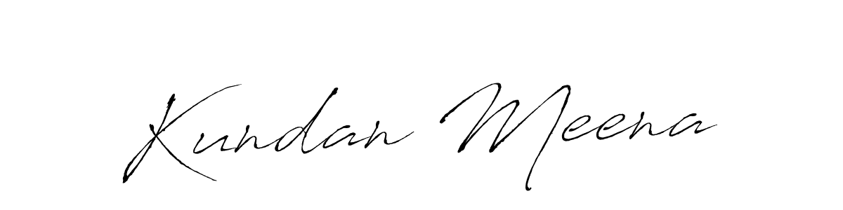 Make a beautiful signature design for name Kundan Meena. With this signature (Antro_Vectra) style, you can create a handwritten signature for free. Kundan Meena signature style 6 images and pictures png