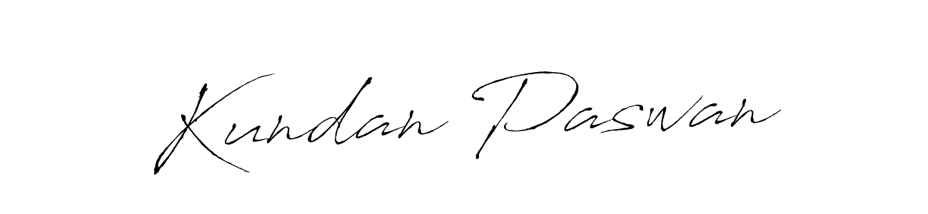 Create a beautiful signature design for name Kundan Paswan. With this signature (Antro_Vectra) fonts, you can make a handwritten signature for free. Kundan Paswan signature style 6 images and pictures png