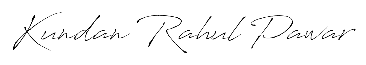The Antro_Vectra font gives name Kundan Rahul Pawar a signature that looks effortless yet distinguished. Download high-res PNG instantly. Kundan Rahul Pawar signature style 6 images and pictures png