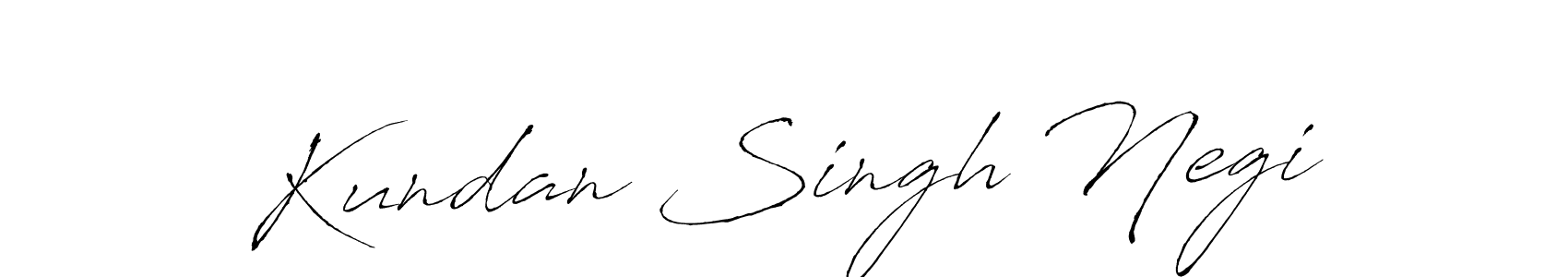 Make a beautiful signature design for name Kundan Singh Negi. With this signature (Antro_Vectra) style, you can create a handwritten signature for free. Kundan Singh Negi signature style 6 images and pictures png
