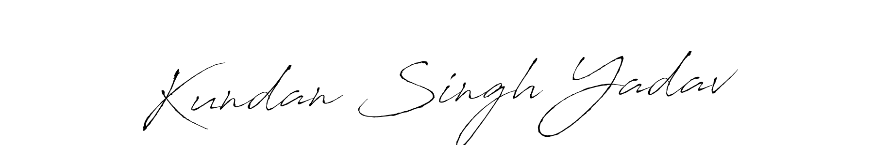 Make a beautiful signature design for name Kundan Singh Yadav. With this signature (Antro_Vectra) style, you can create a handwritten signature for free. Kundan Singh Yadav signature style 6 images and pictures png