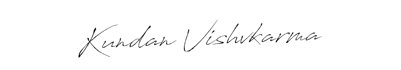 How to make Kundan Vishvkarma signature? Antro_Vectra is a professional autograph style. Create handwritten signature for Kundan Vishvkarma name. Kundan Vishvkarma signature style 6 images and pictures png