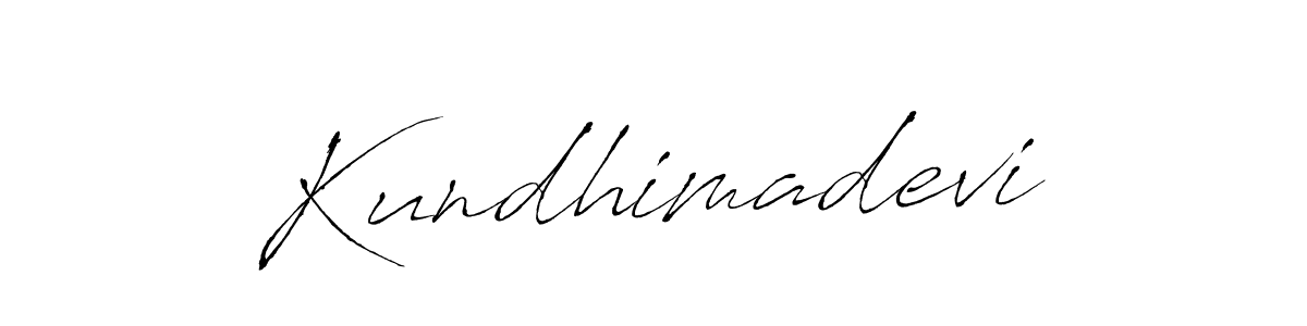 Antro_Vectra is a professional signature style that is perfect for those who want to add a touch of class to their signature. It is also a great choice for those who want to make their signature more unique. Get Kundhimadevi name to fancy signature for free. Kundhimadevi signature style 6 images and pictures png