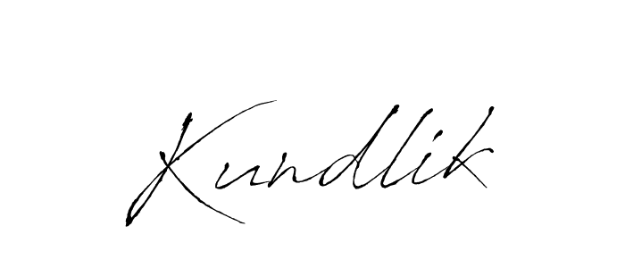 Use a signature maker to create a handwritten signature online. With this signature software, you can design (Antro_Vectra) your own signature for name Kundlik. Kundlik signature style 6 images and pictures png