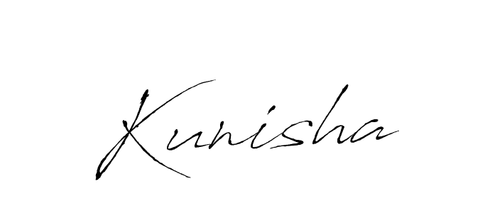 Kunisha stylish signature style. Best Handwritten Sign (Antro_Vectra) for my name. Handwritten Signature Collection Ideas for my name Kunisha. Kunisha signature style 6 images and pictures png