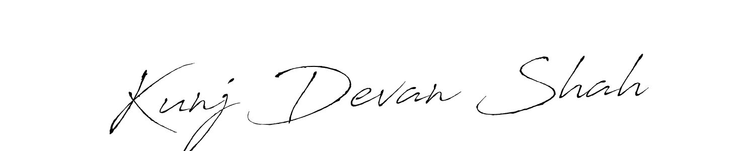 Use a signature maker to create a handwritten signature online. With this signature software, you can design (Antro_Vectra) your own signature for name Kunj Devan Shah. Kunj Devan Shah signature style 6 images and pictures png