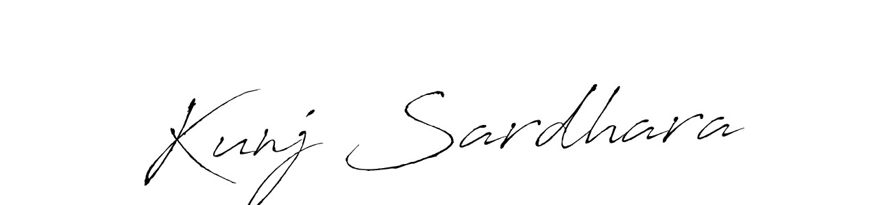 How to make Kunj Sardhara signature? Antro_Vectra is a professional autograph style. Create handwritten signature for Kunj Sardhara name. Kunj Sardhara signature style 6 images and pictures png