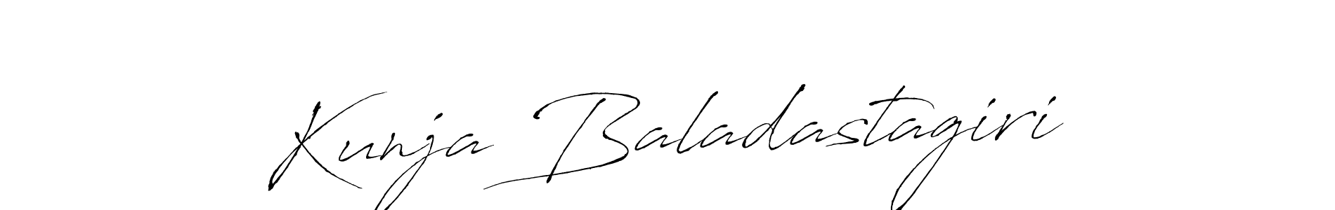 Also we have Kunja Baladastagiri name is the best signature style. Create professional handwritten signature collection using Antro_Vectra autograph style. Kunja Baladastagiri signature style 6 images and pictures png