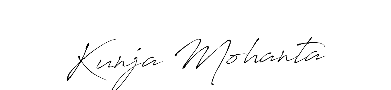It looks lik you need a new signature style for name Kunja Mohanta. Design unique handwritten (Antro_Vectra) signature with our free signature maker in just a few clicks. Kunja Mohanta signature style 6 images and pictures png