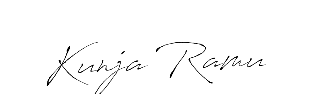 Design your own signature with our free online signature maker. With this signature software, you can create a handwritten (Antro_Vectra) signature for name Kunja Ramu. Kunja Ramu signature style 6 images and pictures png