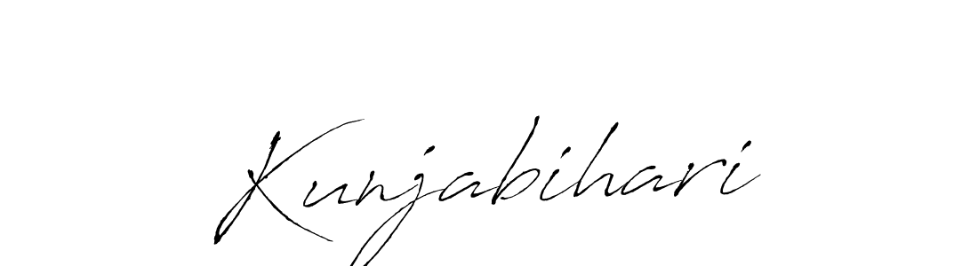 Design your own signature with our free online signature maker. With this signature software, you can create a handwritten (Antro_Vectra) signature for name Kunjabihari. Kunjabihari signature style 6 images and pictures png