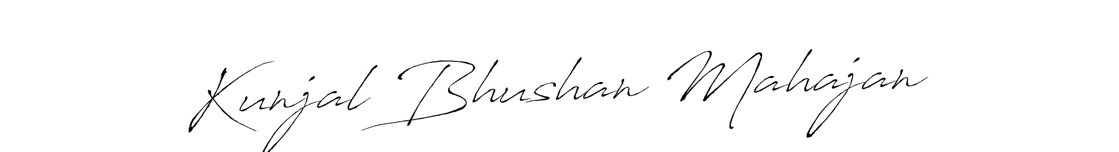 Design your own signature with our free online signature maker. With this signature software, you can create a handwritten (Antro_Vectra) signature for name Kunjal Bhushan Mahajan. Kunjal Bhushan Mahajan signature style 6 images and pictures png