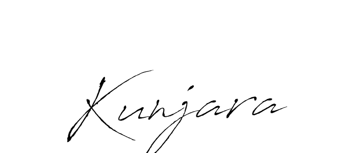 Also we have Kunjara name is the best signature style. Create professional handwritten signature collection using Antro_Vectra autograph style. Kunjara signature style 6 images and pictures png