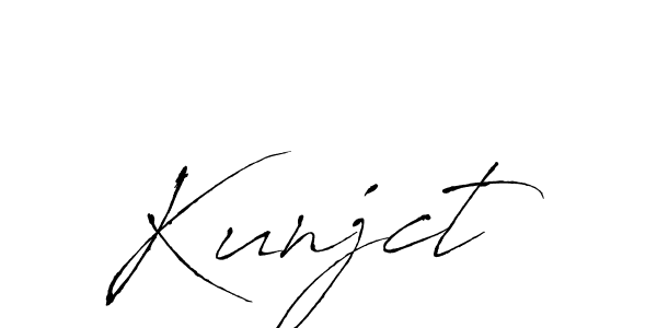 Kunjct stylish signature style. Best Handwritten Sign (Antro_Vectra) for my name. Handwritten Signature Collection Ideas for my name Kunjct. Kunjct signature style 6 images and pictures png