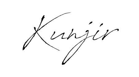 If you are searching for the best signature style for your name Kunjir, here we have designed multiple signature styles using Antro_Vectra. Kunjir signature style 6 images and pictures png