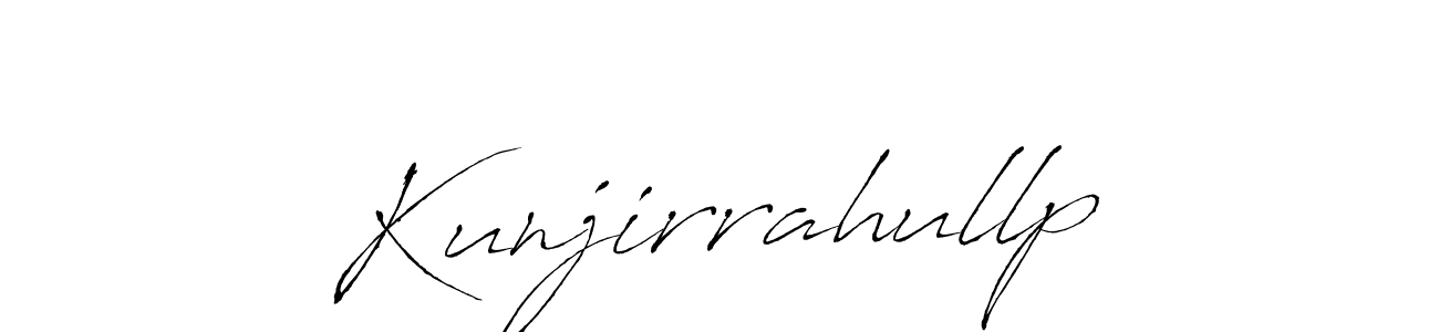 if you are searching for the best signature style for your name Kunjirrahullp. so please give up your signature search. here we have designed multiple signature styles  using Antro_Vectra. Kunjirrahullp signature style 6 images and pictures png