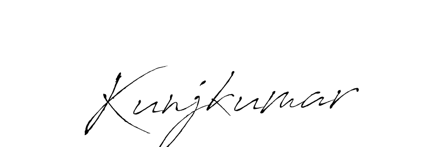 How to make Kunjkumar name signature. Use Antro_Vectra style for creating short signs online. This is the latest handwritten sign. Kunjkumar signature style 6 images and pictures png