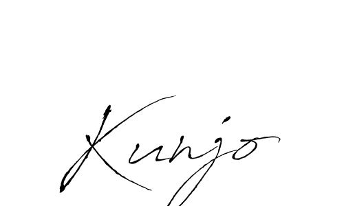 Antro_Vectra is a professional signature style that is perfect for those who want to add a touch of class to their signature. It is also a great choice for those who want to make their signature more unique. Get Kunjo name to fancy signature for free. Kunjo signature style 6 images and pictures png