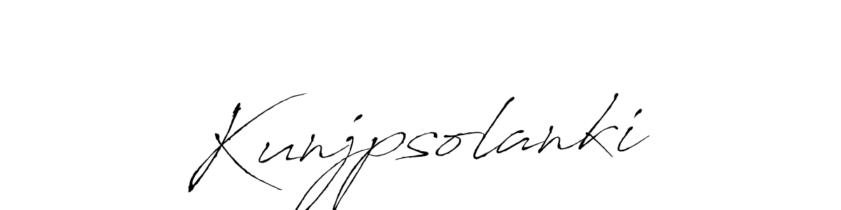 The best way (Antro_Vectra) to make a short signature is to pick only two or three words in your name. The name Kunjpsolanki include a total of six letters. For converting this name. Kunjpsolanki signature style 6 images and pictures png