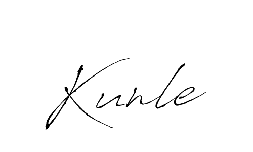 You should practise on your own different ways (Antro_Vectra) to write your name (Kunle) in signature. don't let someone else do it for you. Kunle signature style 6 images and pictures png