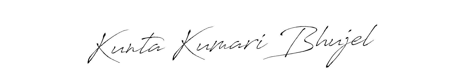 Also You can easily find your signature by using the search form. We will create Kunta Kumari Bhujel name handwritten signature images for you free of cost using Antro_Vectra sign style. Kunta Kumari Bhujel signature style 6 images and pictures png