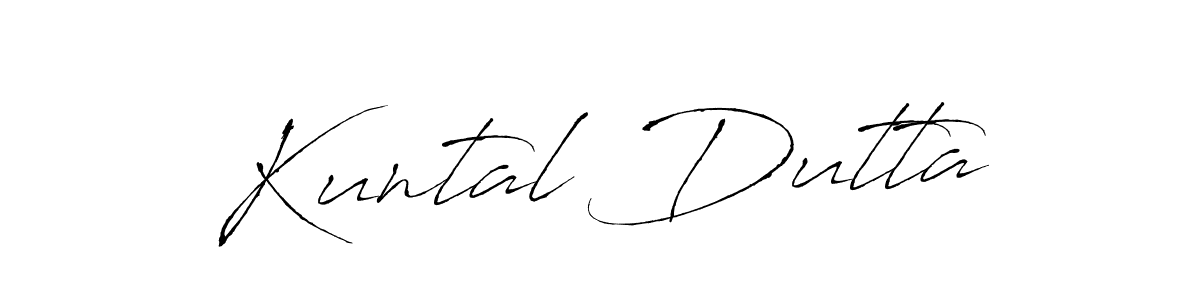 Kuntal Dutta stylish signature style. Best Handwritten Sign (Antro_Vectra) for my name. Handwritten Signature Collection Ideas for my name Kuntal Dutta. Kuntal Dutta signature style 6 images and pictures png