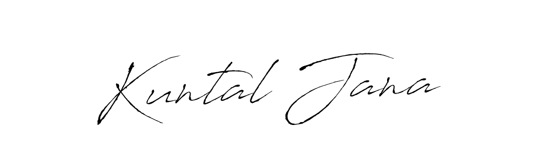 Antro_Vectra is a professional signature style that is perfect for those who want to add a touch of class to their signature. It is also a great choice for those who want to make their signature more unique. Get Kuntal Jana name to fancy signature for free. Kuntal Jana signature style 6 images and pictures png