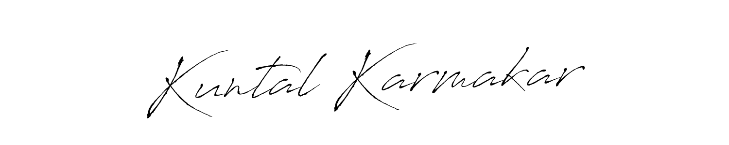 Make a beautiful signature design for name Kuntal Karmakar. With this signature (Antro_Vectra) style, you can create a handwritten signature for free. Kuntal Karmakar signature style 6 images and pictures png