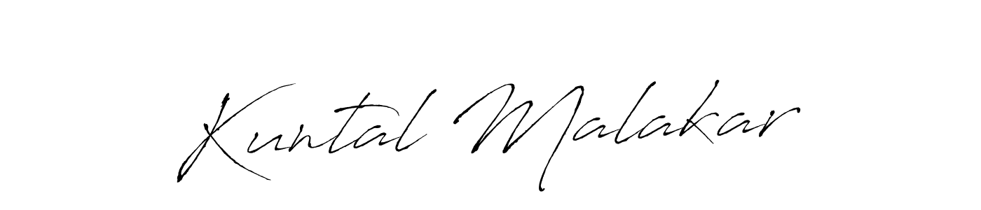 Design your own signature with our free online signature maker. With this signature software, you can create a handwritten (Antro_Vectra) signature for name Kuntal Malakar. Kuntal Malakar signature style 6 images and pictures png