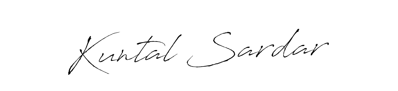 Kuntal Sardar stylish signature style. Best Handwritten Sign (Antro_Vectra) for my name. Handwritten Signature Collection Ideas for my name Kuntal Sardar. Kuntal Sardar signature style 6 images and pictures png