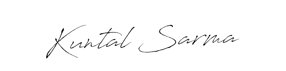 How to make Kuntal Sarma signature? Antro_Vectra is a professional autograph style. Create handwritten signature for Kuntal Sarma name. Kuntal Sarma signature style 6 images and pictures png