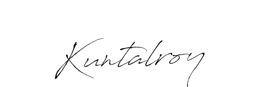 How to make Kuntalroy name signature. Use Antro_Vectra style for creating short signs online. This is the latest handwritten sign. Kuntalroy signature style 6 images and pictures png
