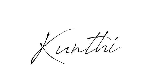 Once you've used our free online signature maker to create your best signature Antro_Vectra style, it's time to enjoy all of the benefits that Kunthi name signing documents. Kunthi signature style 6 images and pictures png