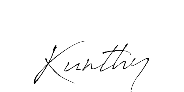 Once you've used our free online signature maker to create your best signature Antro_Vectra style, it's time to enjoy all of the benefits that Kunthy name signing documents. Kunthy signature style 6 images and pictures png