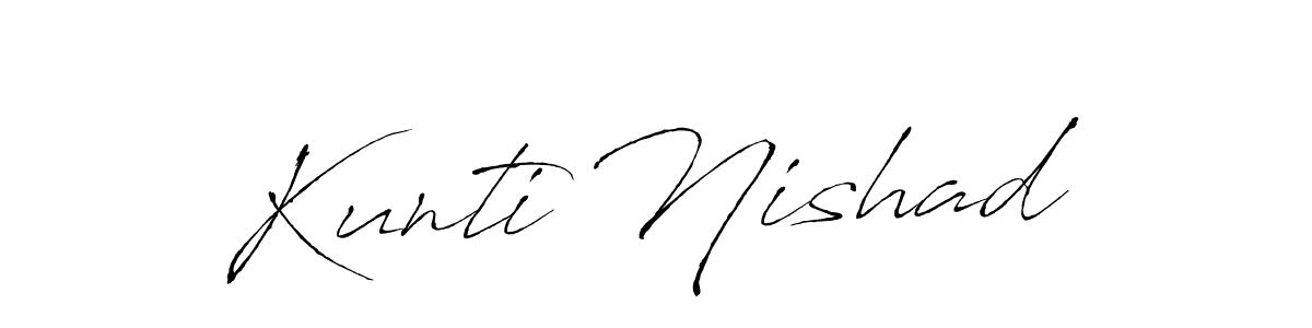 Here are the top 10 professional signature styles for the name Kunti Nishad. These are the best autograph styles you can use for your name. Kunti Nishad signature style 6 images and pictures png