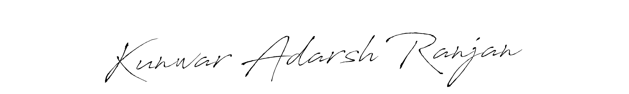 Create a beautiful signature design for name Kunwar Adarsh Ranjan. With this signature (Antro_Vectra) fonts, you can make a handwritten signature for free. Kunwar Adarsh Ranjan signature style 6 images and pictures png