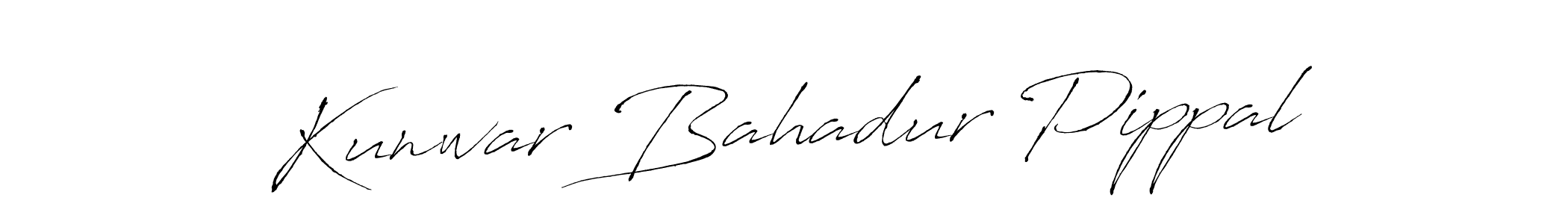 Also You can easily find your signature by using the search form. We will create Kunwar Bahadur Pippal name handwritten signature images for you free of cost using Antro_Vectra sign style. Kunwar Bahadur Pippal signature style 6 images and pictures png