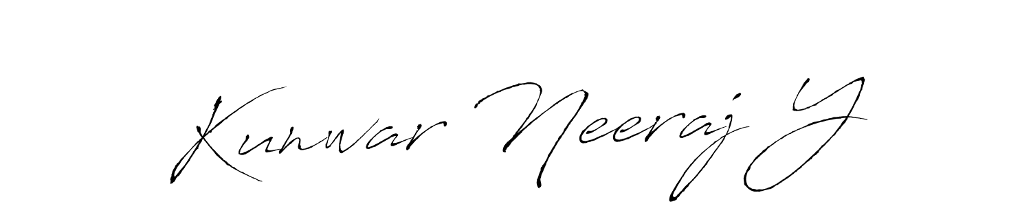 Kunwar Neeraj Y stylish signature style. Best Handwritten Sign (Antro_Vectra) for my name. Handwritten Signature Collection Ideas for my name Kunwar Neeraj Y. Kunwar Neeraj Y signature style 6 images and pictures png