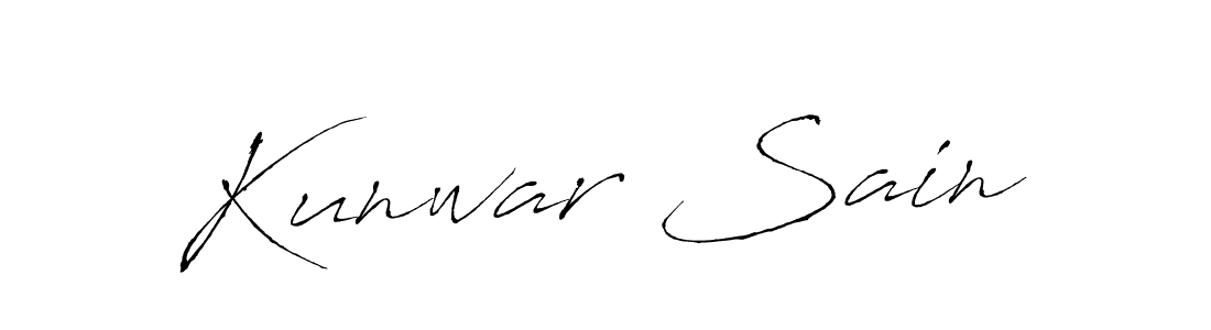 Create a beautiful signature design for name Kunwar Sain. With this signature (Antro_Vectra) fonts, you can make a handwritten signature for free. Kunwar Sain signature style 6 images and pictures png