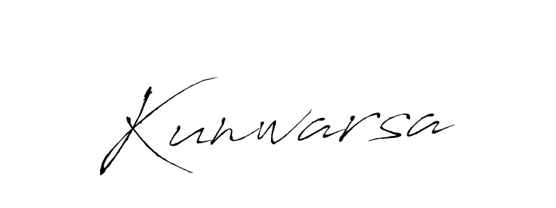How to make Kunwarsa signature? Antro_Vectra is a professional autograph style. Create handwritten signature for Kunwarsa name. Kunwarsa signature style 6 images and pictures png