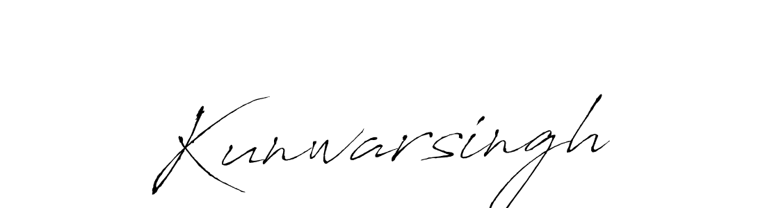 How to make Kunwarsingh signature? Antro_Vectra is a professional autograph style. Create handwritten signature for Kunwarsingh name. Kunwarsingh signature style 6 images and pictures png