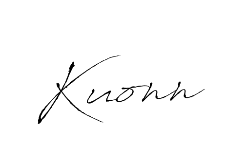 Kuonn stylish signature style. Best Handwritten Sign (Antro_Vectra) for my name. Handwritten Signature Collection Ideas for my name Kuonn. Kuonn signature style 6 images and pictures png