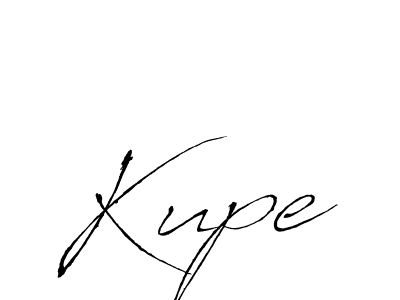 Design your own signature with our free online signature maker. With this signature software, you can create a handwritten (Antro_Vectra) signature for name Kupe. Kupe signature style 6 images and pictures png