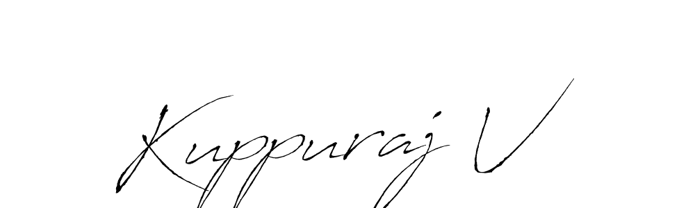 Make a beautiful signature design for name Kuppuraj V. Use this online signature maker to create a handwritten signature for free. Kuppuraj V signature style 6 images and pictures png