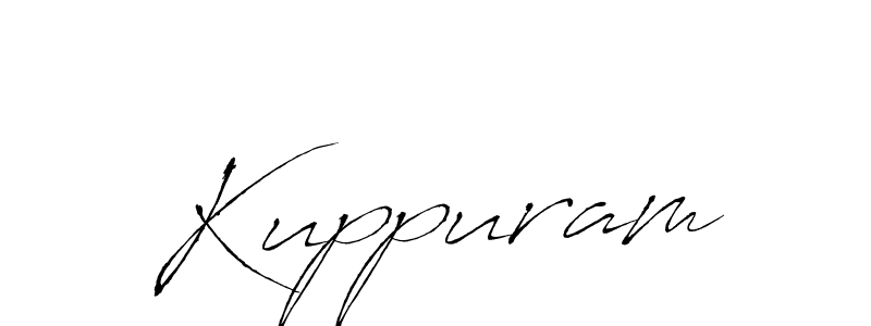 Make a beautiful signature design for name Kuppuram. With this signature (Antro_Vectra) style, you can create a handwritten signature for free. Kuppuram signature style 6 images and pictures png